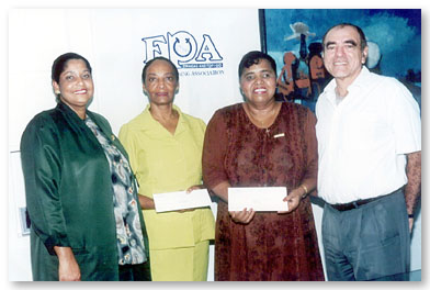 Telethon proceeds donmated to Princess Elizabeth Centre and Blind Welfare Association