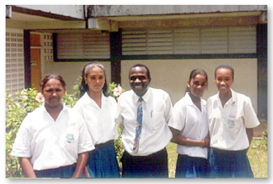 Students from Tabaquite Composite School and Family Life EducatorResearch Programme.